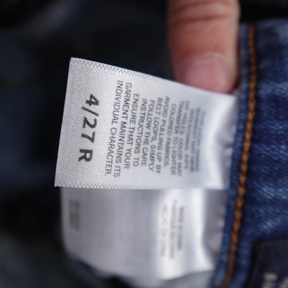Lucky Brand Jeans Womens 4 27 Blue Medium Wash High Rise Boot Bianca 27x32 Denim - Picture 6 of 12